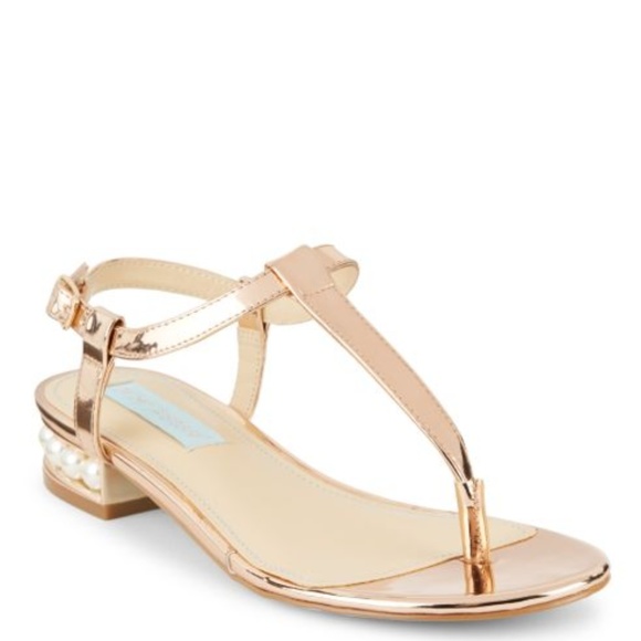 Betsey Johnson Shoes - New Betsy Johnson Evie Metallic Rose Gold Sandal
